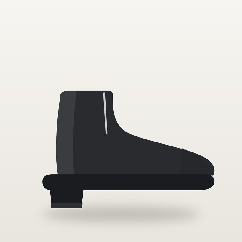 Leather Ankle Boots, Black