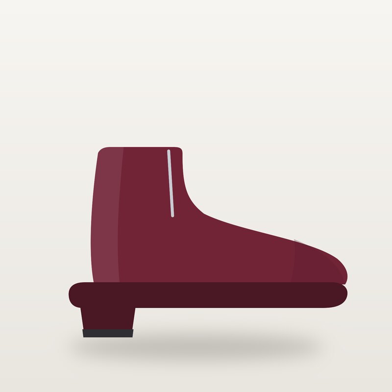 Canvas Ankle Boots, Burgundy