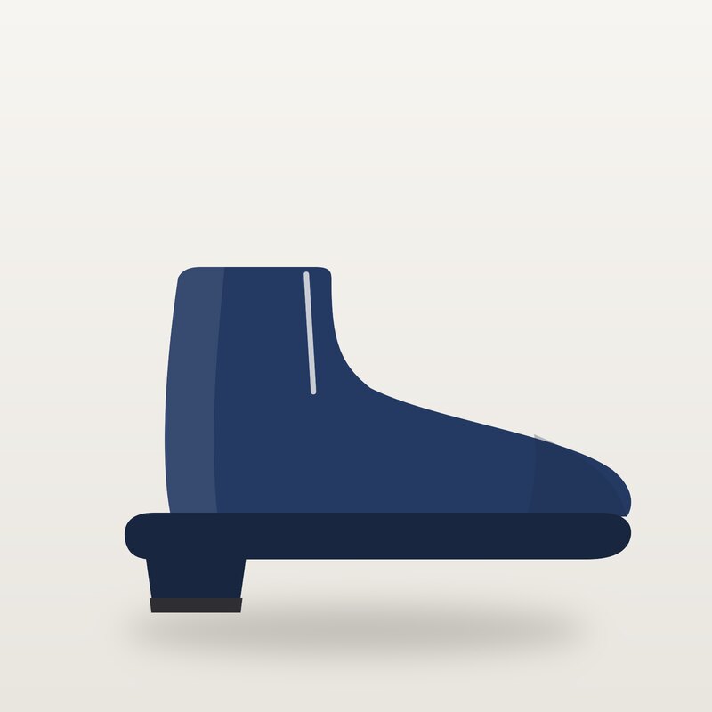 Suede Ankle Boots, Navy