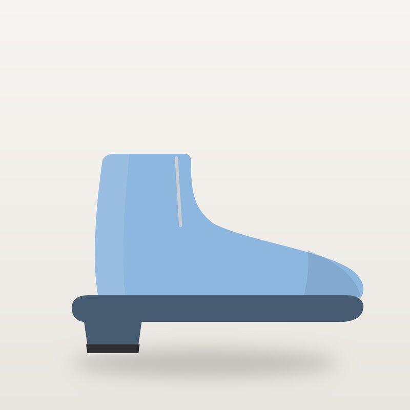 Knit Ankle Boots, Sky Blue