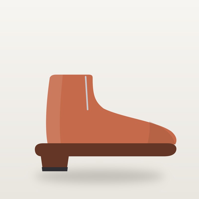 Leather Ankle Boots, Terracotta