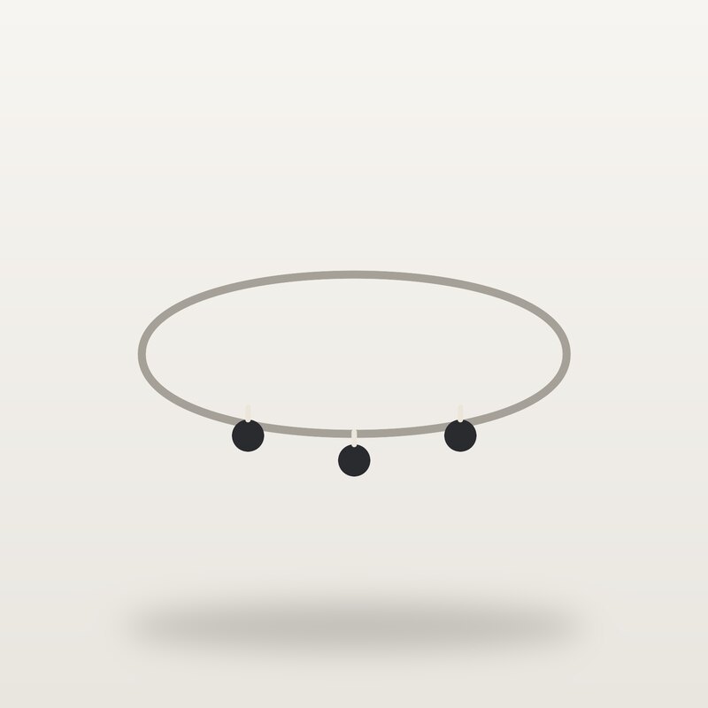 Pearl Anklet, Black