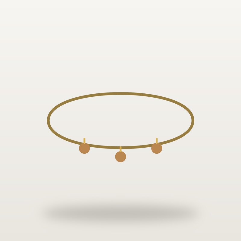 Gold-Plated Anklet, Camel