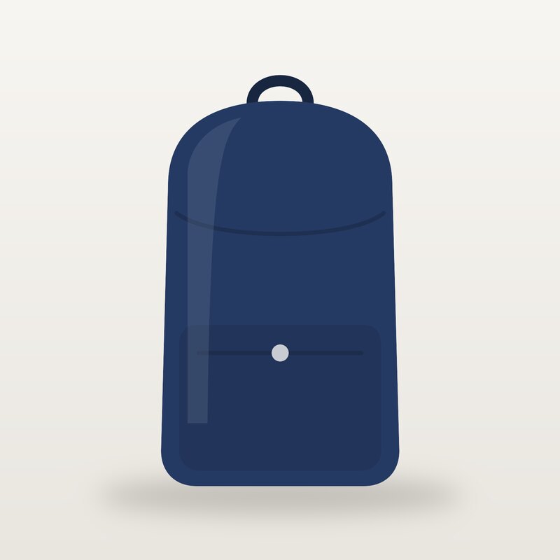 Nylon Backpack, Navy