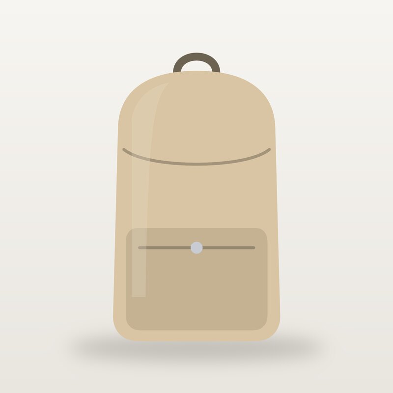Nylon Backpack, Sand