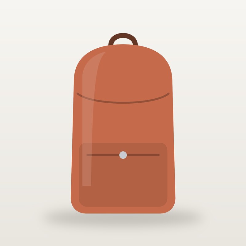 Canvas Backpack, Terracotta