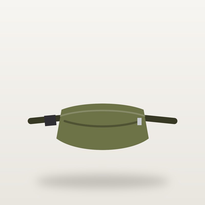 Canvas Belt Bag, Olive
