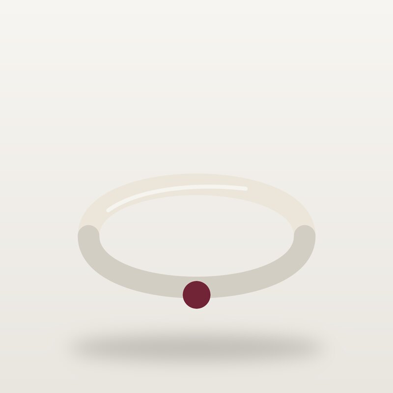 Pearl Bracelet, Burgundy