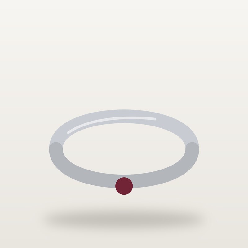 Minimal Bracelet, Burgundy