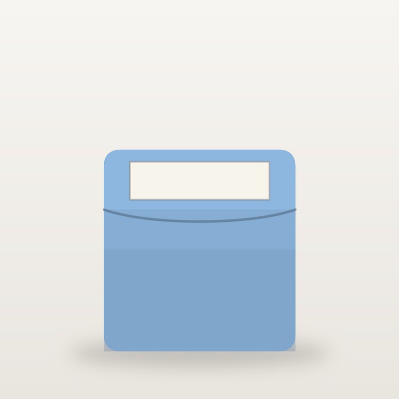 Wool Card Holder, Sky Blue