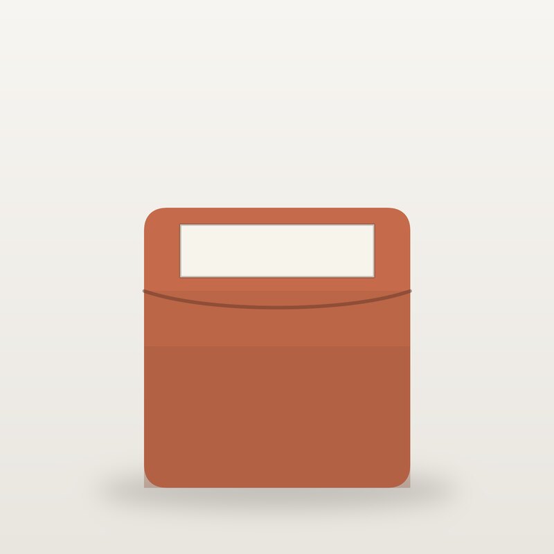 Wool Card Holder, Terracotta