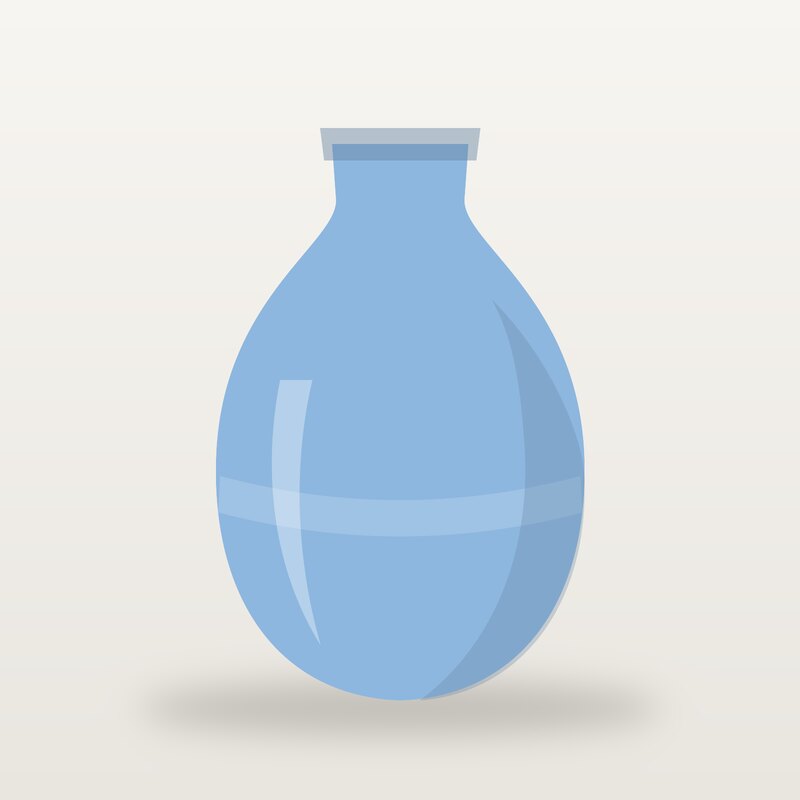 Wool Ceramic Vase, Sky Blue