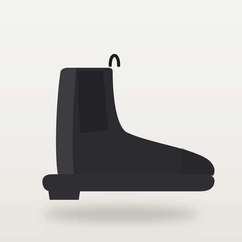 Canvas Chelsea Boots, Black