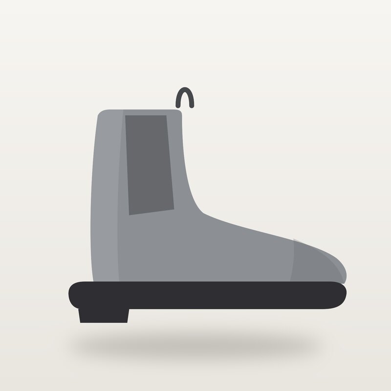 Leather Chelsea Boots, Grey