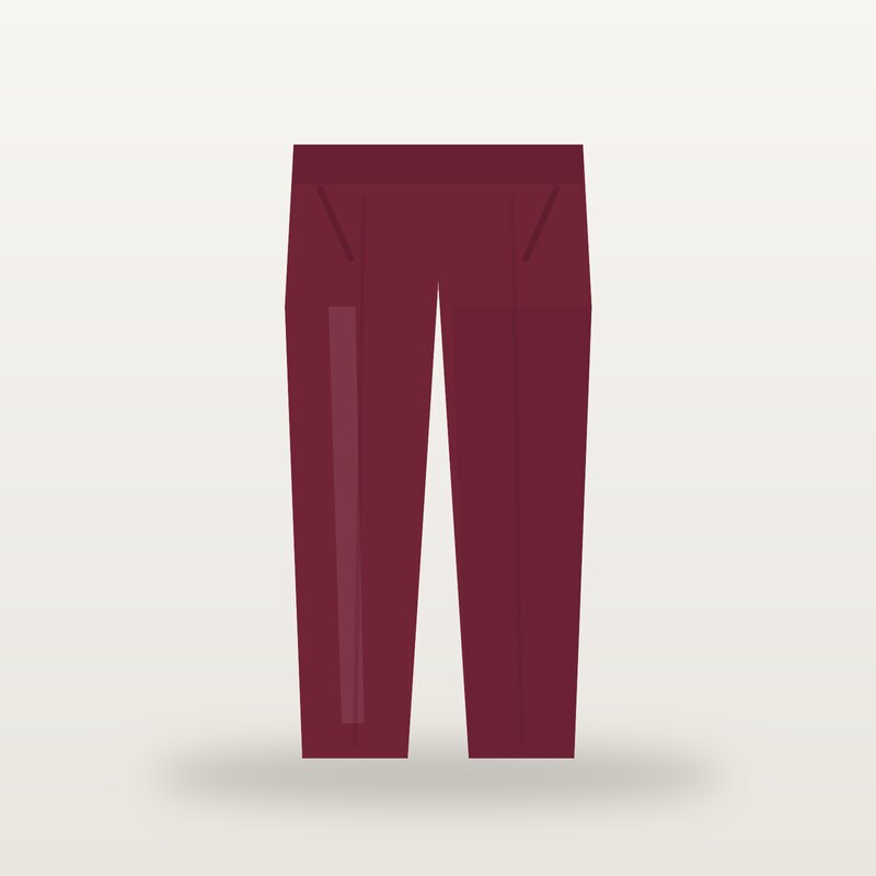Cotton Chino Trousers, Burgundy