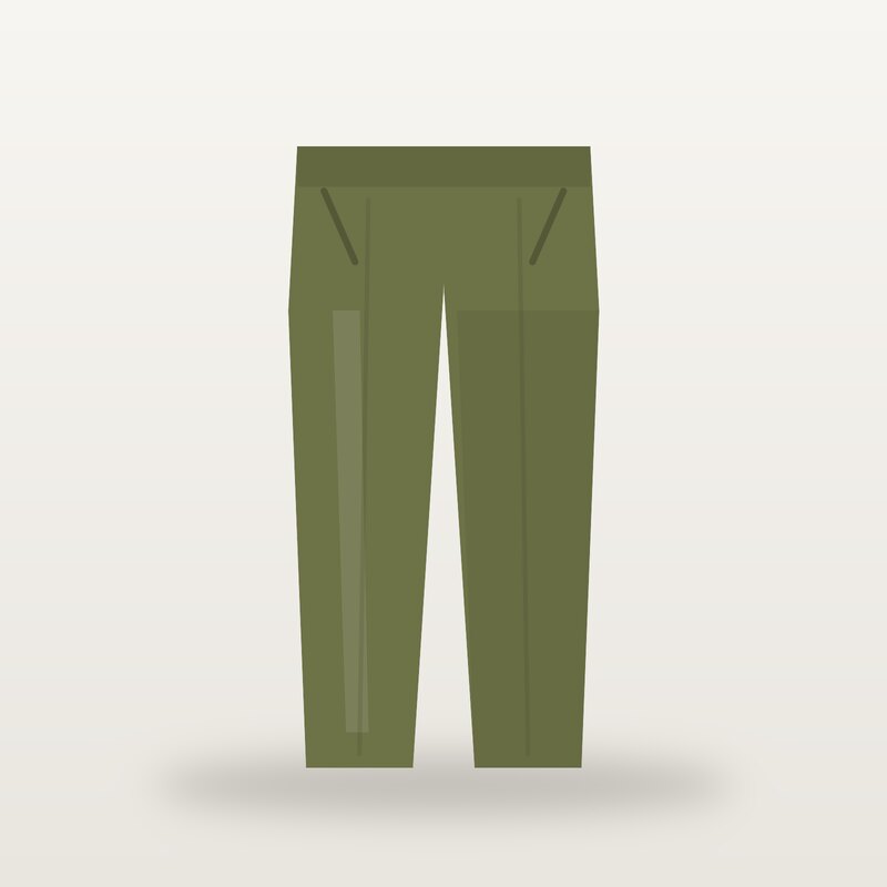 Cotton Chino Trousers, Olive