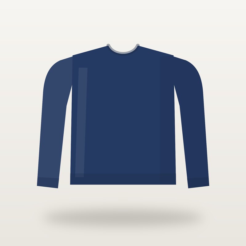 Wool Crew Sweater, Navy