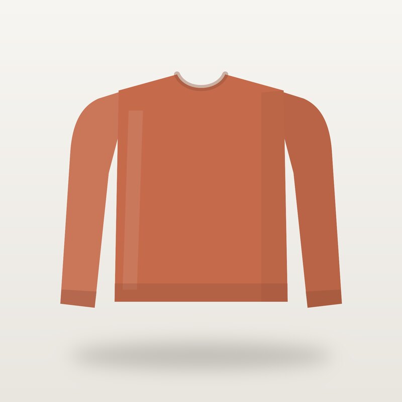 Merino Crew Sweater, Terracotta