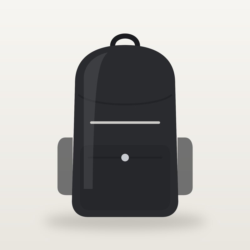 Packable Daypack, Black