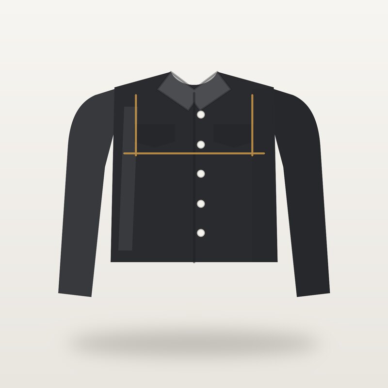 Silk Denim Jacket, Black