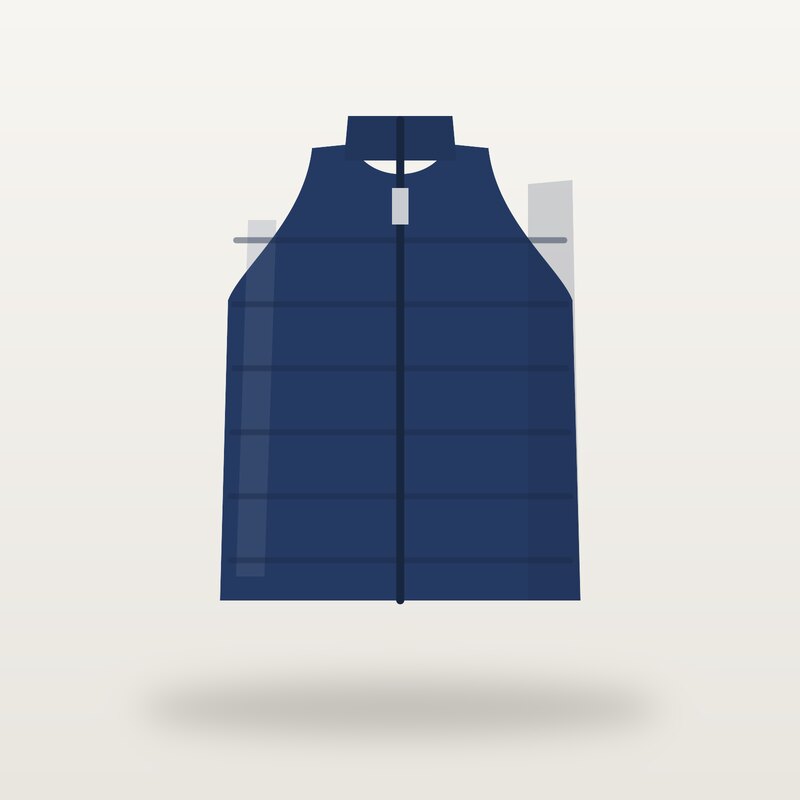 Windproof Down Vest, Navy