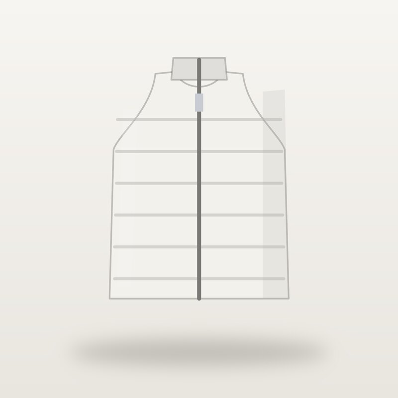 Alpine Down Vest, White