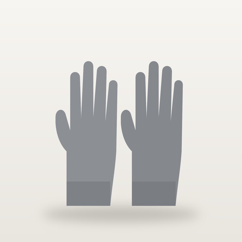 Wool Gloves, Grey