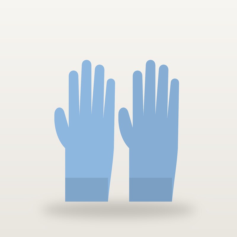 Wool Gloves, Sky Blue