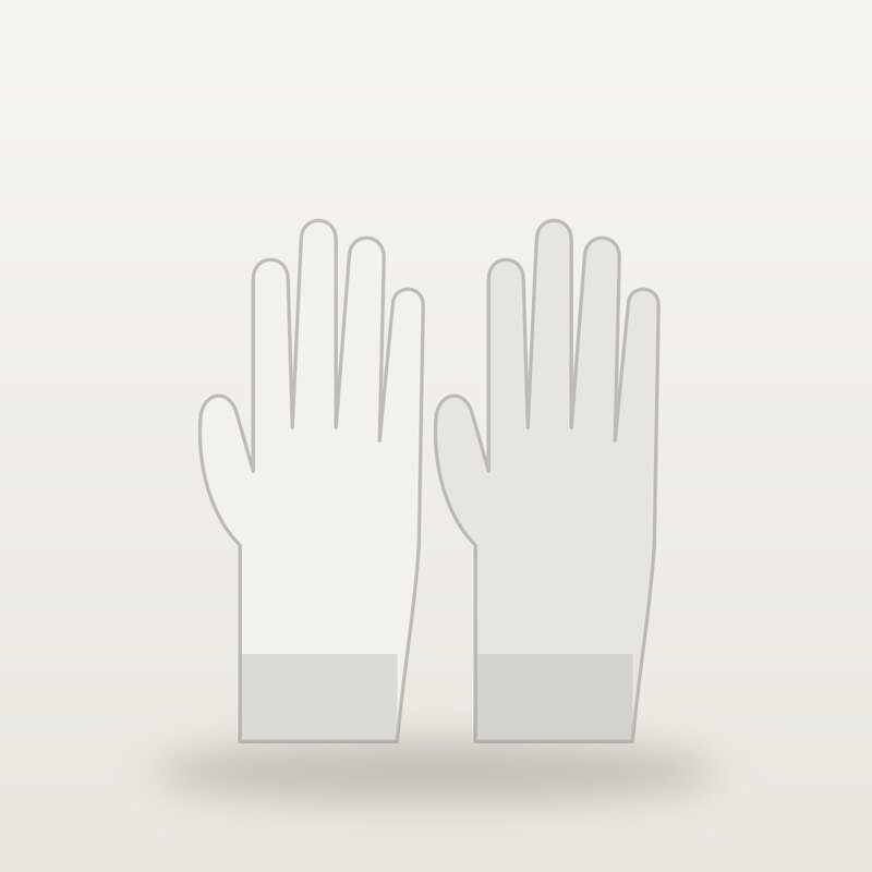 Leather Gloves, White