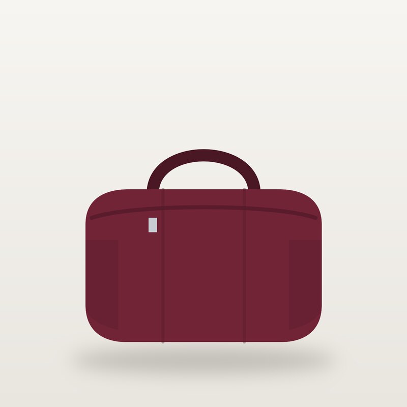 Lightweight Gym Bag, Burgundy