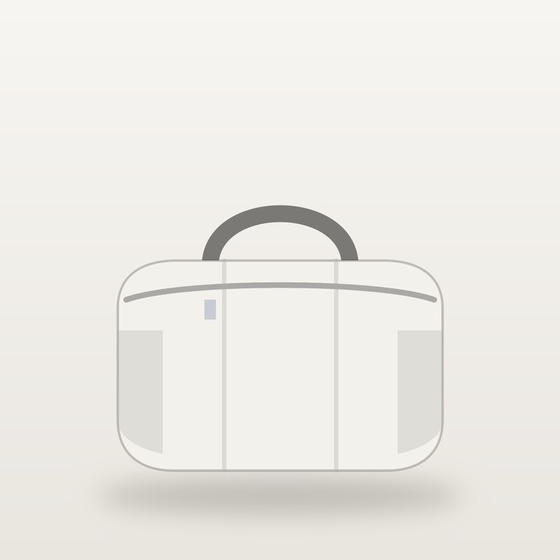 Dry-Fit Gym Bag, White
