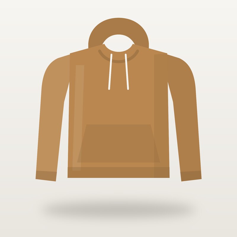 Fleece Hoodie, Camel
