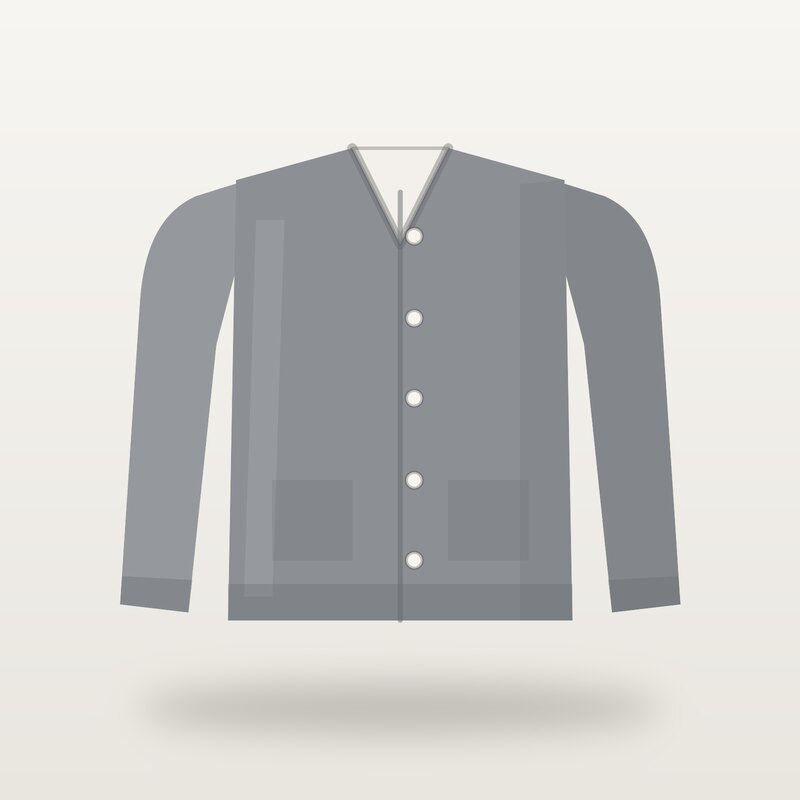 Linen Knit Cardigan, Grey