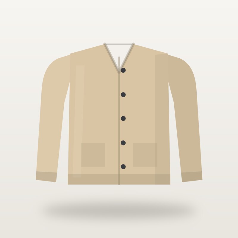 Cotton Knit Cardigan, Sand