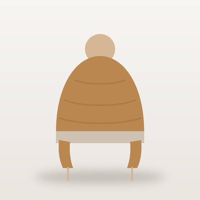 Organic Knit Hat, Camel