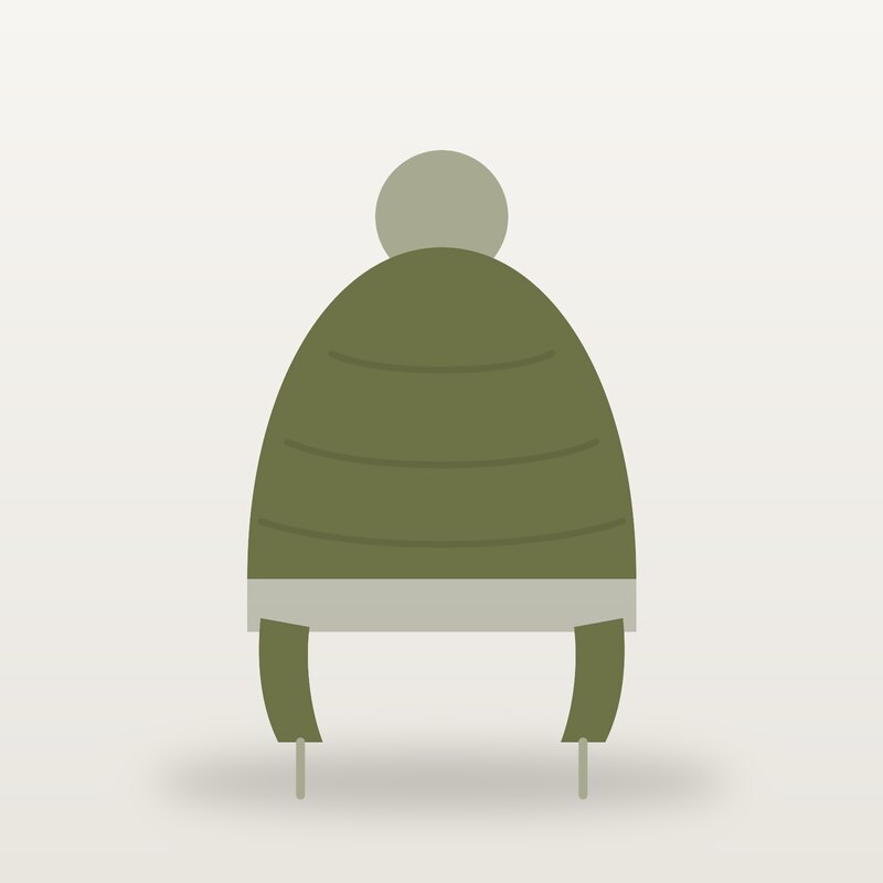 Fleece Knit Hat, Olive