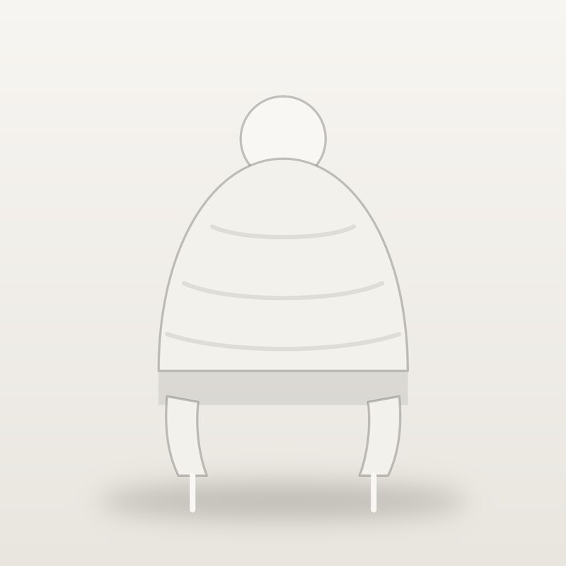 Fleece Knit Hat, White