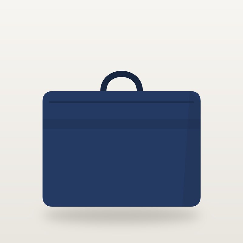 Canvas Laptop Bag, Navy