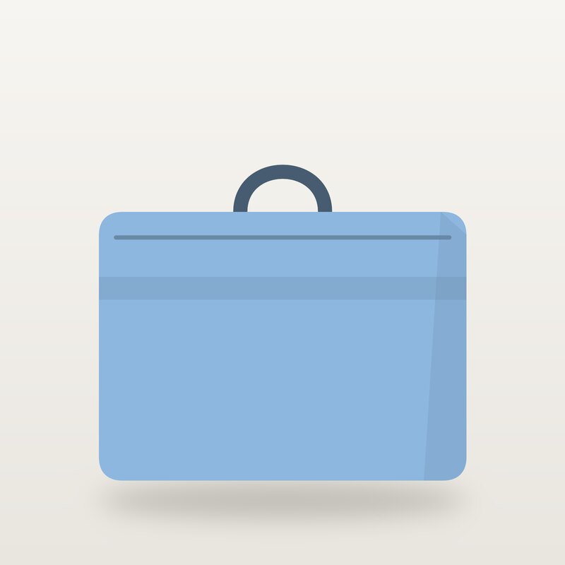 Leather Laptop Bag, Sky Blue