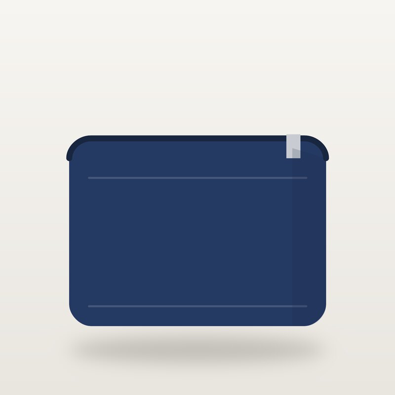Magnetic Laptop Sleeve, Navy