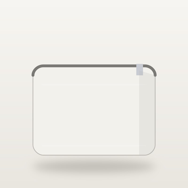 Compact Laptop Sleeve, White