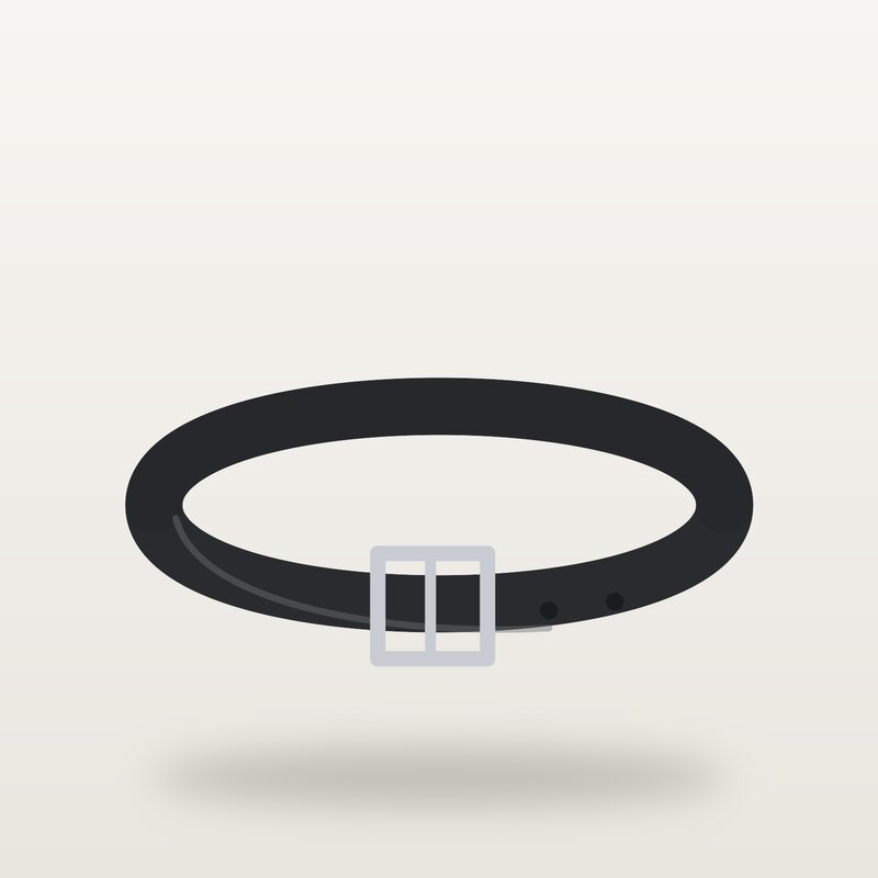 Leather Leather Belt, Black