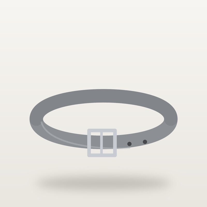 Cashmere Leather Belt, Grey