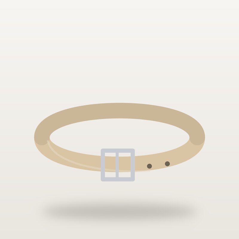 Wool Leather Belt, Sand