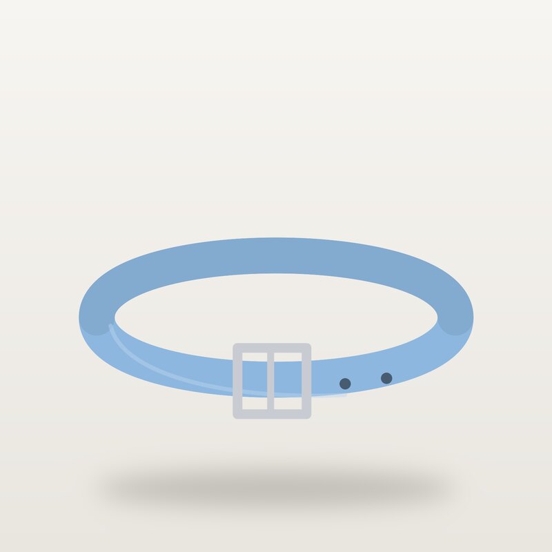 Cashmere Leather Belt, Sky Blue