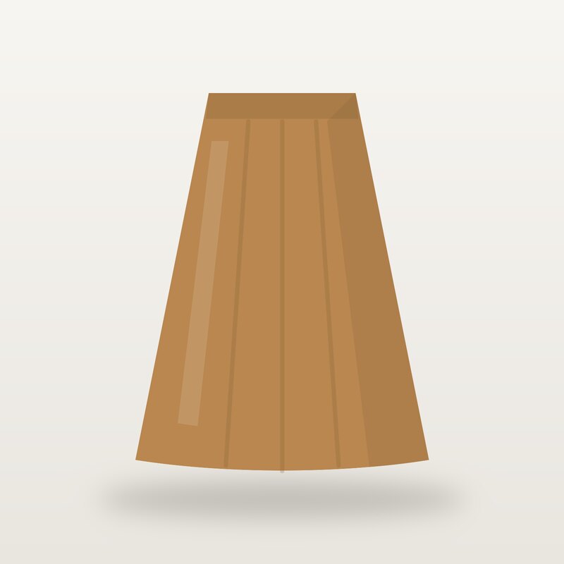 Cotton Midi Skirt