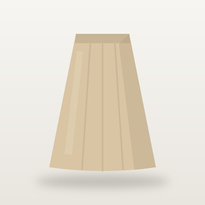 Linen Midi Skirt, Sand