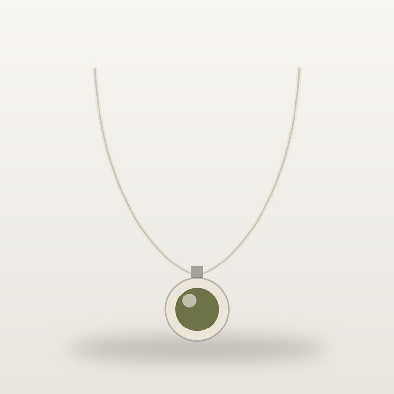 Pearl Necklace, Olive
