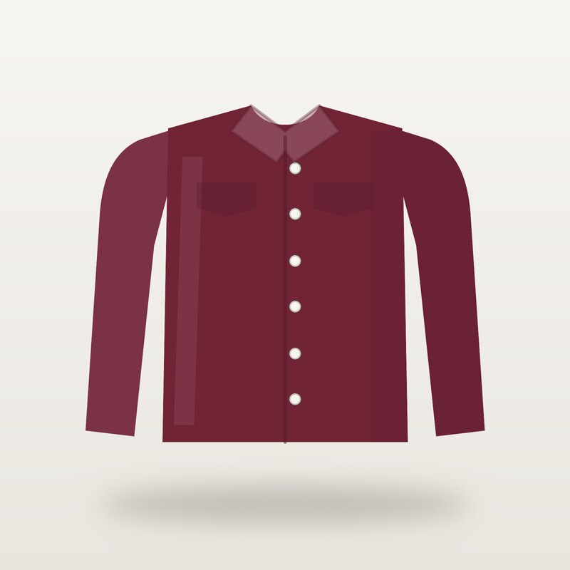 Cotton Overshirt, Burgundy