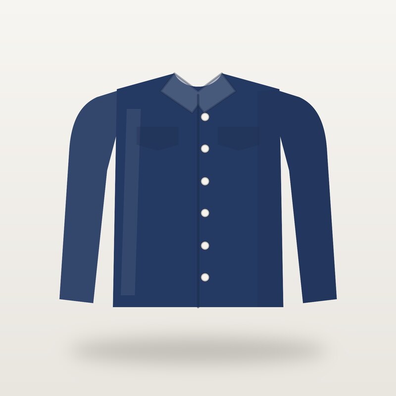 Wool Overshirt, Navy